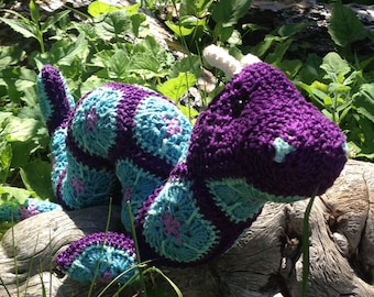 Ogie Jr. the African Flower Ogopogo Crochet Digital Pattern