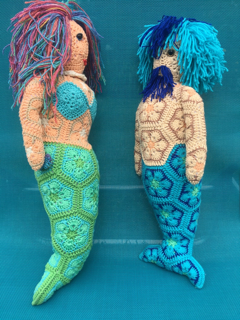 Arista the African Flower Mermaid Crochet Pattern PDF only image 2