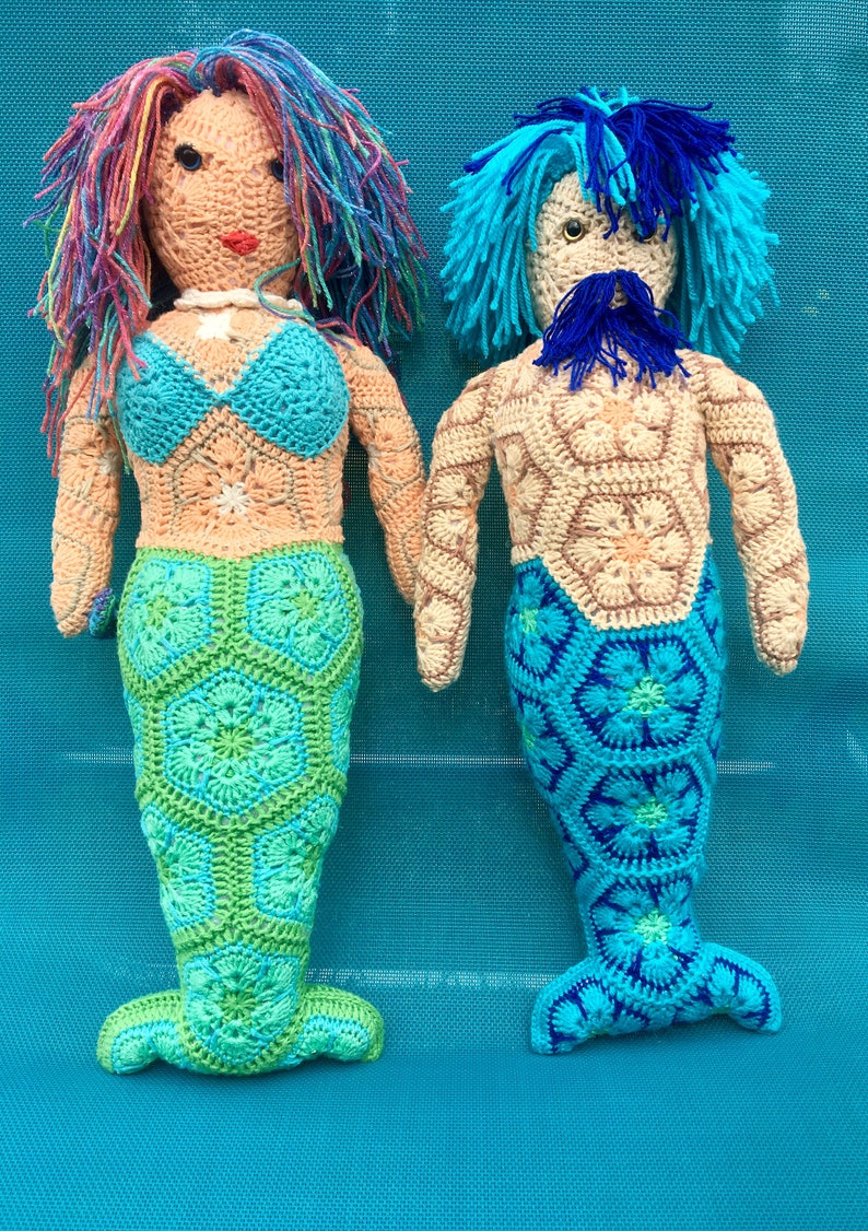 Arista the African Flower Mermaid Crochet Pattern PDF only image 1