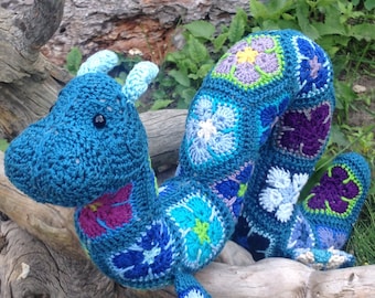 Hydra the Large African Flower Ogopogo crochet pattern - digital