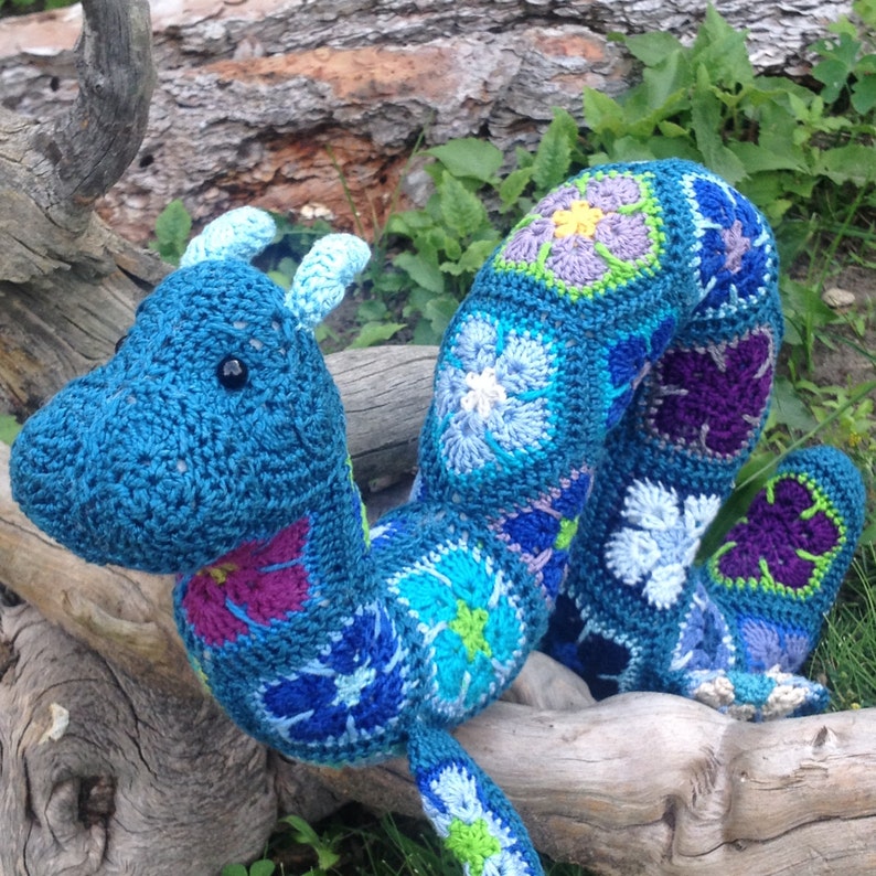 Hydra the Large African Flower Ogopogo crochet pattern digital image 1