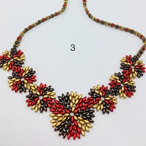 Kaleidoscope Necklace Superduo Beading Pattern Beading Tutorial