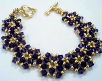 Flower Link Swarovski Crystal Bracelet Perlenschmuck Anleitung Diagram Anleitung