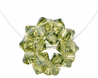 Perlenmuster 3D-Form Kristallkugel Tutorial schriftliche Anleitung