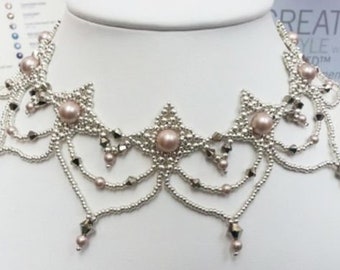 Perlenstickerei Perlenhalsband Perlenstickerei Anleitung