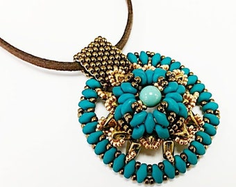 Lotus hanger superduo kheops miyuki kralenpatroon kralen tutorials kralenpatronen