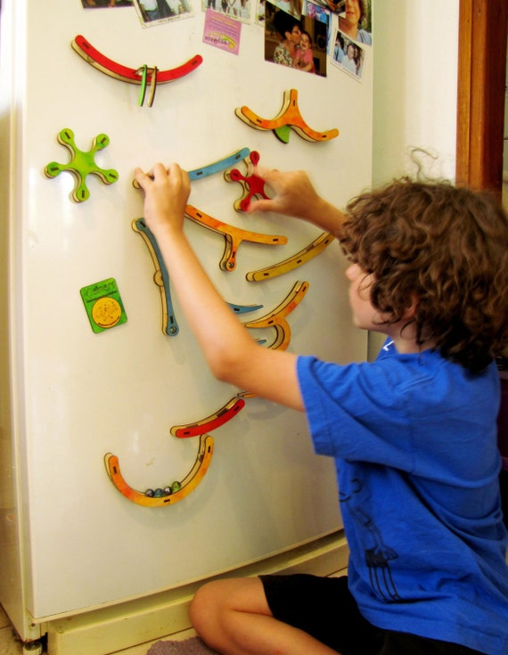 magnetic marble run refrigerator