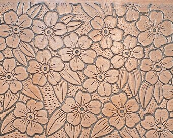 TTS1100 Forget Me Not Flowers Textured Metal Sheet Designed By Grace Wolf