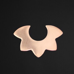 F0158 Half Sunburst Metal Blank
