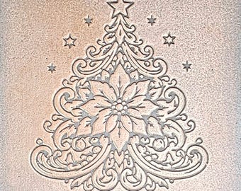 TTS6094 Poinsettia Tree Tiny Textured Metal Sheet