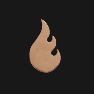 F0251 Half Flame Metal Blank