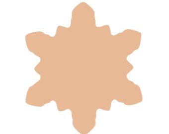 F0880 Jumbo Snowflake Metal Blank