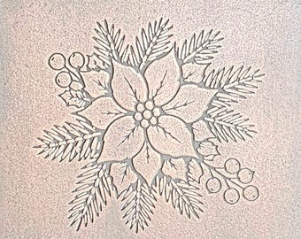 TTS6098 Winter Poinsettia Tiny Textured Metal Sheet