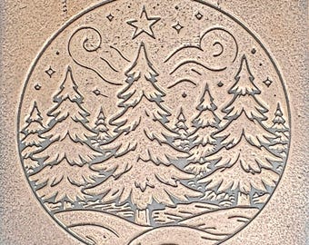 TTS6090 Winter Pines Tiny Textured Metal Sheet