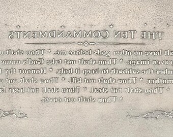 RMP1072 Ten Commandments Rolling Mill Plate