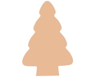F6646 Christmas Tree Metal Blank