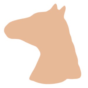 F6286 Horse Head Metal Blank