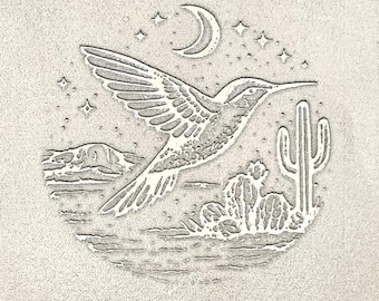 RMP6036-2 Desert Moon Hummingbird Rolling Mill Plate