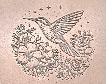 TTS6035 Hummingbird Garden Tiny Textured Metal Sheet