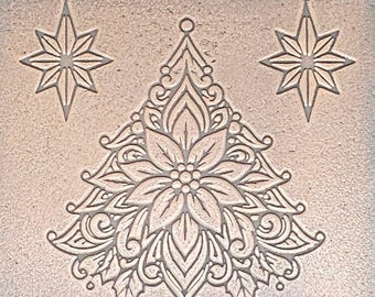 TTS6099 Holiday Elegance Tree Tiny Textured Metal Sheet