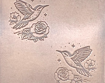 TTS6033 Winged Blossoms Tiny Textured Metal Sheet