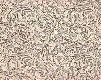 TTS1075 Baroque Scrollwork Textured Metal Sheet