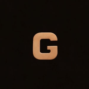 F0312 Letter &quot;G&quot; Metal Blank