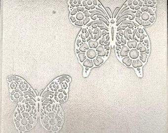 RMP6038-2 Wildflower Butterfly designed by Grace Wolf Rolling Mill Plate