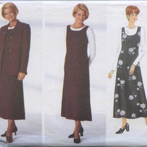 Lined Jacket, midi-length Jumper & Top pattern - Butterick 4765 - UNCUT - Misses sizes 14, 16, 18