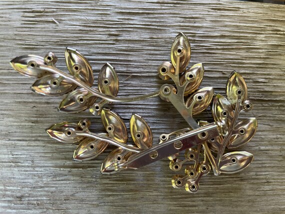 Gorgeous articulated vintage brooch with rhinesto… - image 8