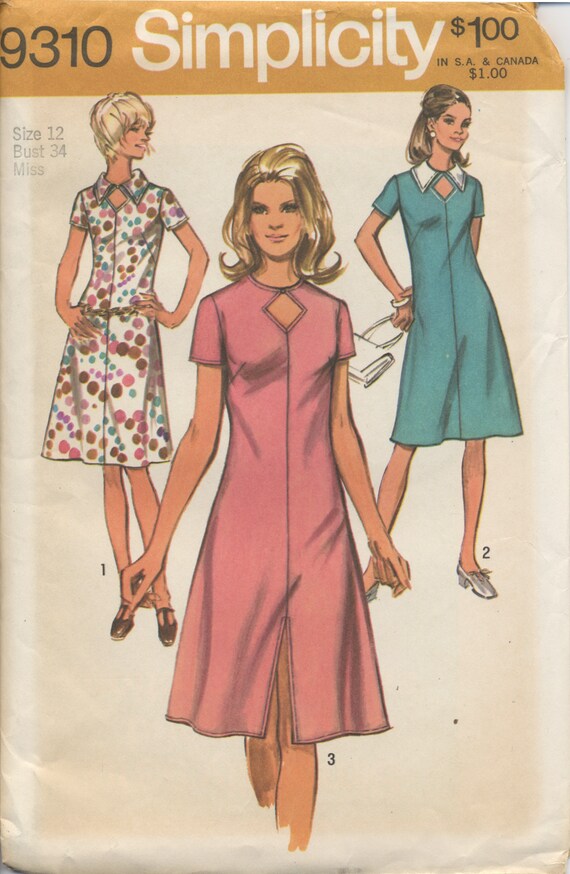 70s a line dress