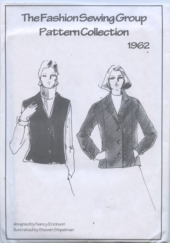 Jacket and Vest Fashion Sewing Group Pattern Collection Etsy