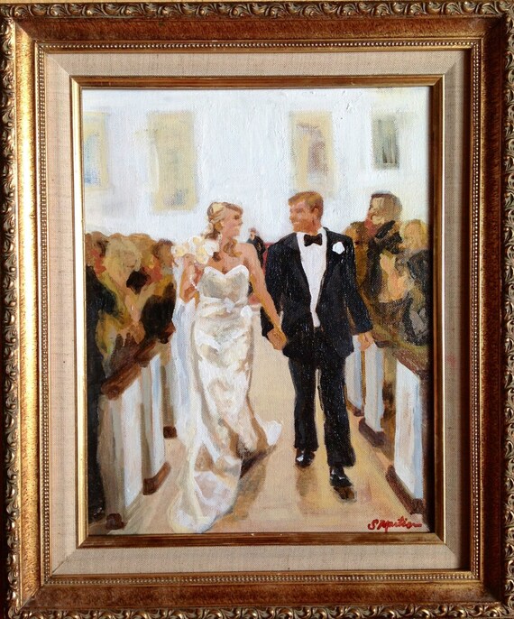 Items similar to Custom Wedding Painting on Etsy