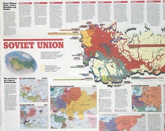MAP 1931 SOVIET OGIZ WEST SIBERIA PROVINCE USSR REPLICA POSTER PRINT PAM0481
