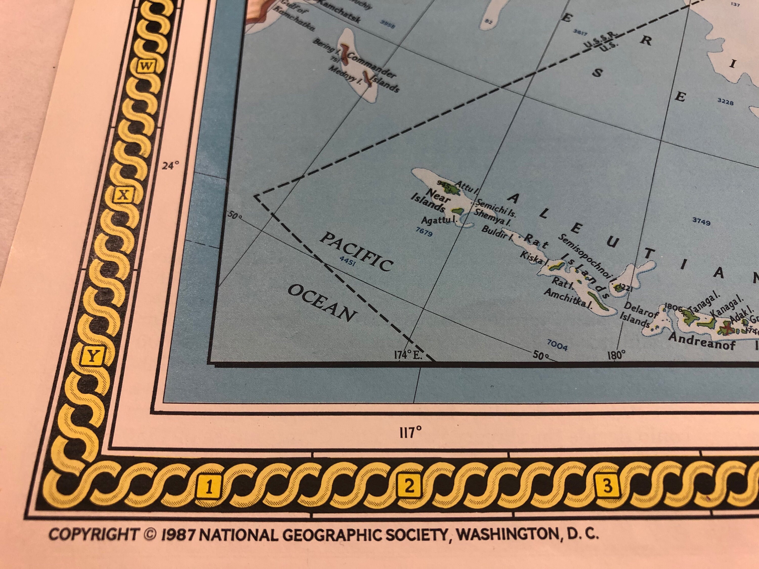 Original September 1987 Map of the Territorial Growth of United States ...