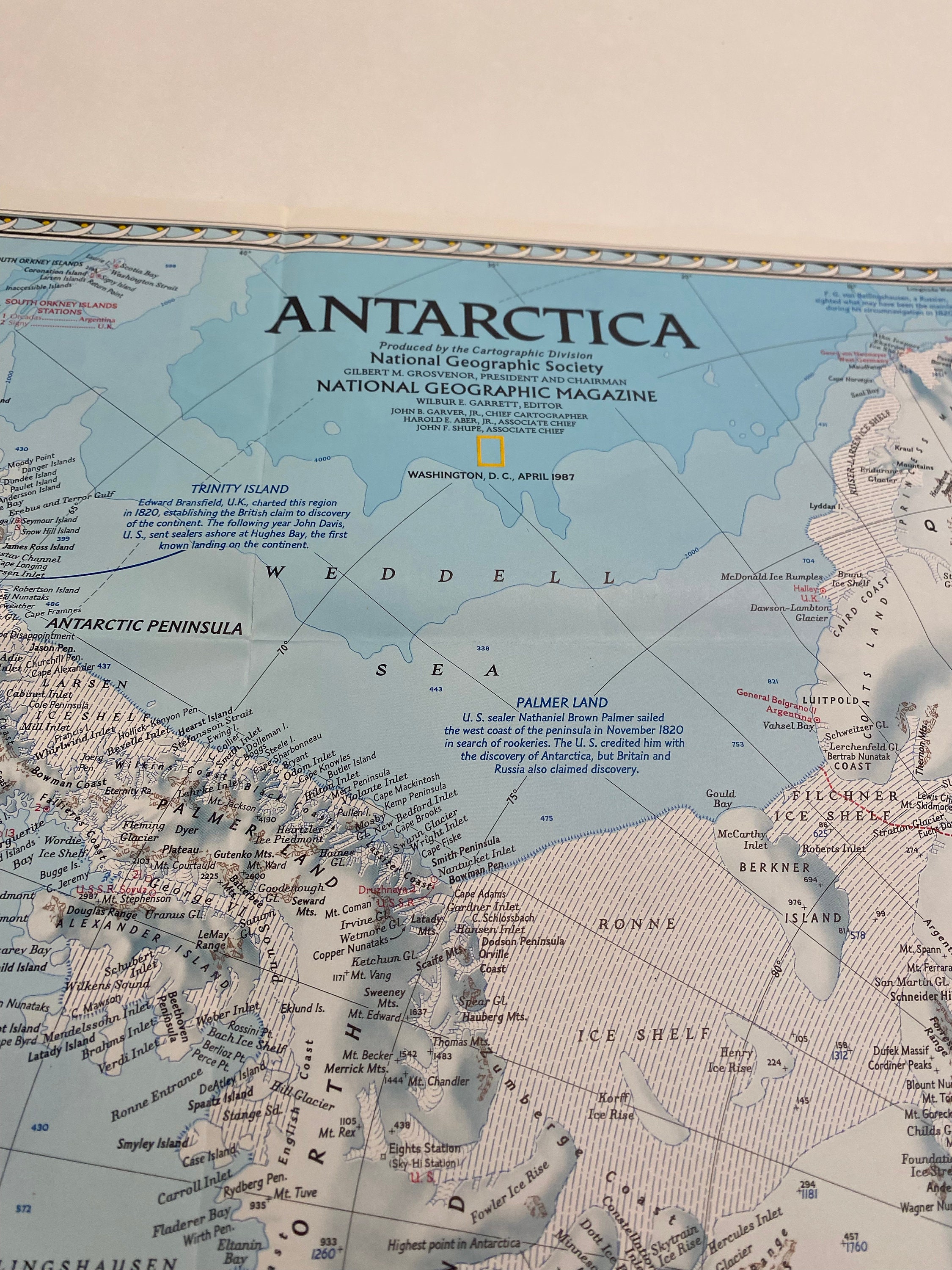 ぴあマップ　1987 Original April 1987 Map of Pinnipeds Around the World
