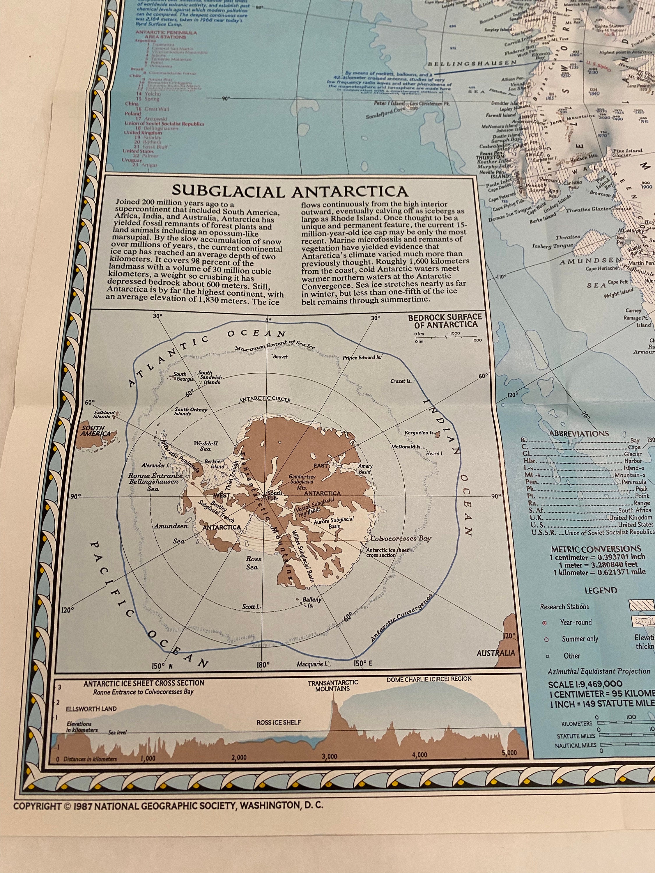 Original April 1987 Map of Pinnipeds Around the World