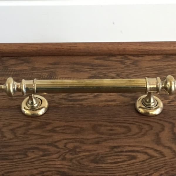 Vintage Brass Handle Salvaged from a Luxury Ship - Restored and Refurbished