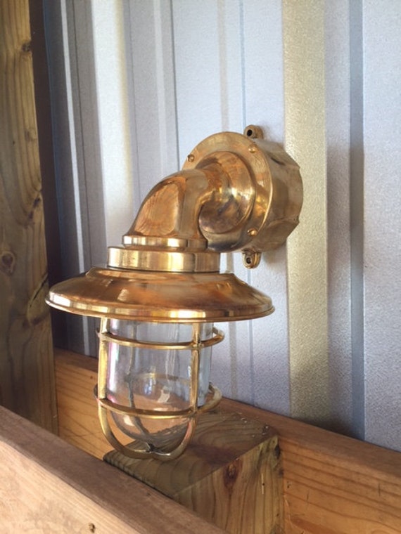 Brass bulkhead light deals