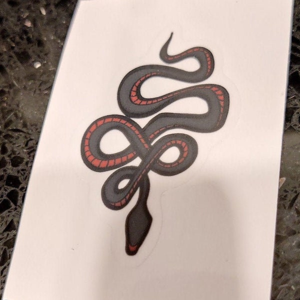 The Mark of the Serpent Vinyl Sticker (Clear Backing)