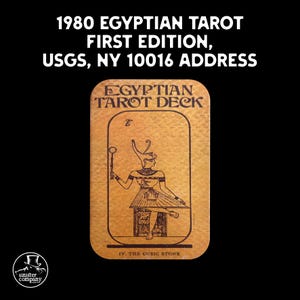 1980 EGYPTIAN TAROT DECK Preowned Vintage Out of Print First Edition and  Increasingly Hard to Obtain