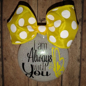 Always with You Christmas Ornament, Christmas Ornaments, Memorial, Personalized Christmas Ornament, Custom Ornaments, Personalized, Gift