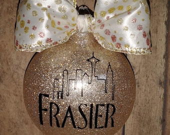 Frasier Christmas Ornament, Christmas Ornament, Frasier, TV Sitcom, Comedy, Personalized Christmas Ornament, Custom Ornaments, Personalized