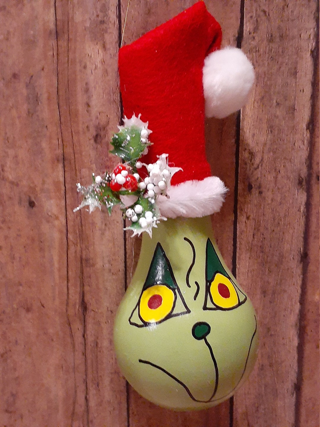 Grinch Christmas Ornament the Grinch Christmas Ornament Etsy