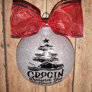 Croc Christmas Ornament, Christmas Ornaments, Crocs, Croc Shoes, Christmas Ornaments, Personalized, Custom Ornaments, Personalized, Gift