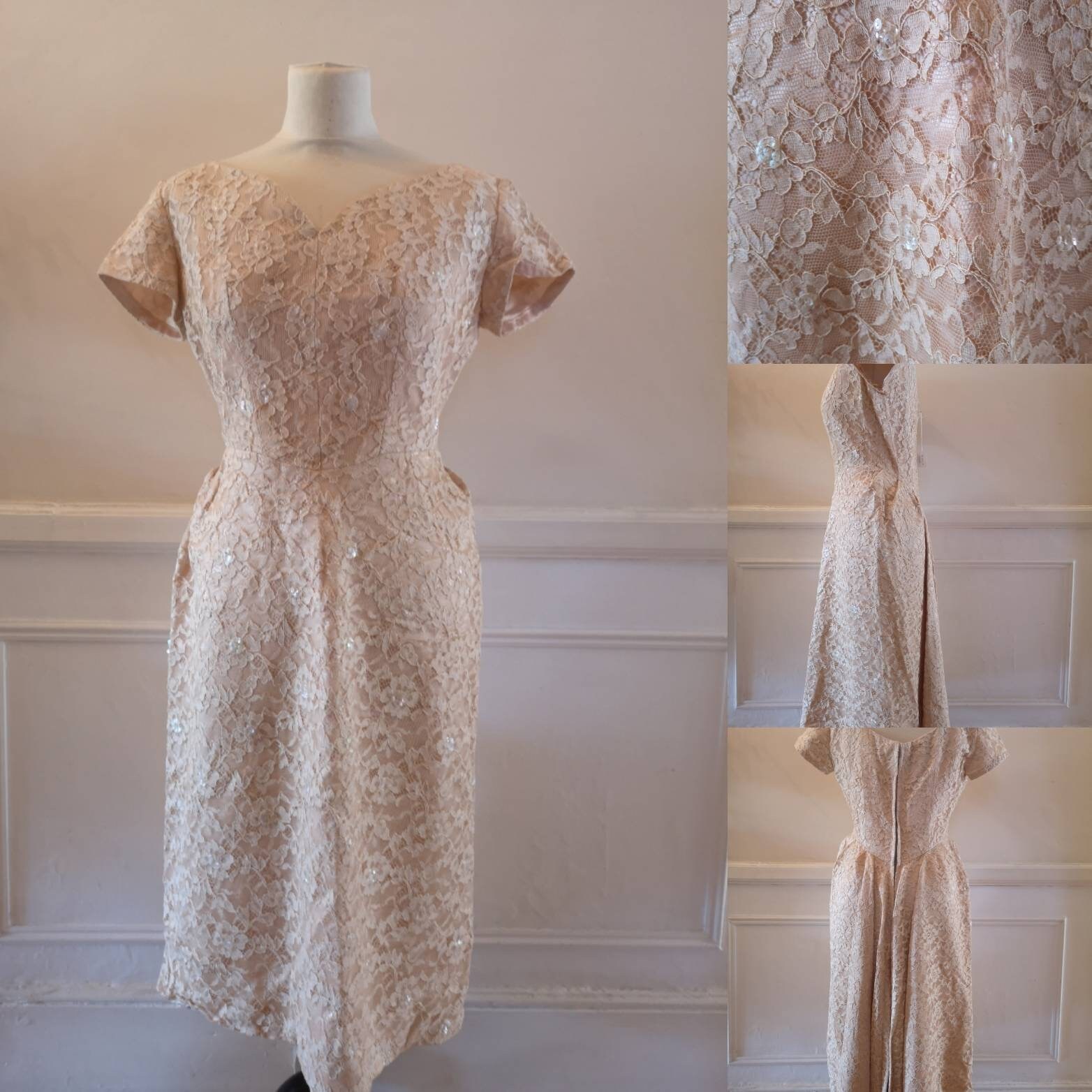 overlay cocktail dress