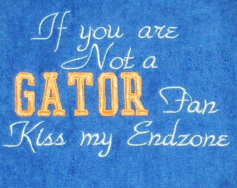 Sports Hand Towel - Gator Fan - Embroidered
