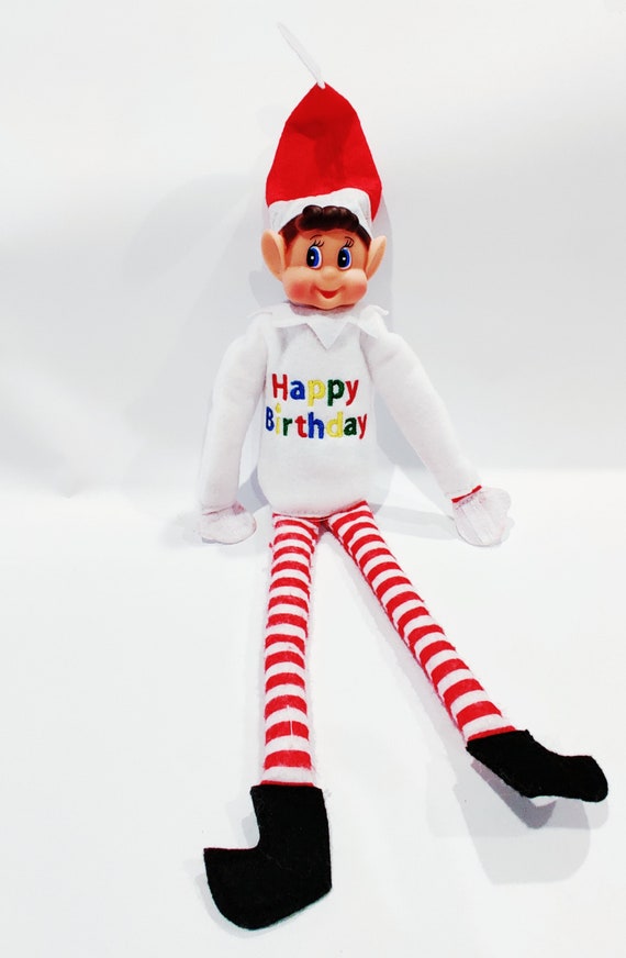 Happy Birthday Elf Shirt  Doll Accessory  Holiday Elf Shirt