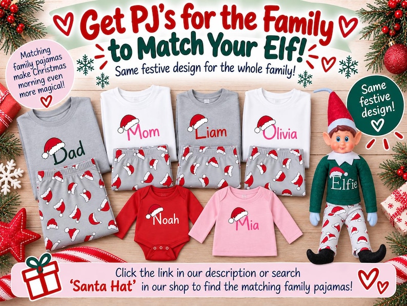 Make Your Elf's Christmas Magical: Personalized Shirt & Optional Matching Skirt or Pants. Easy Outfit Choices image 4