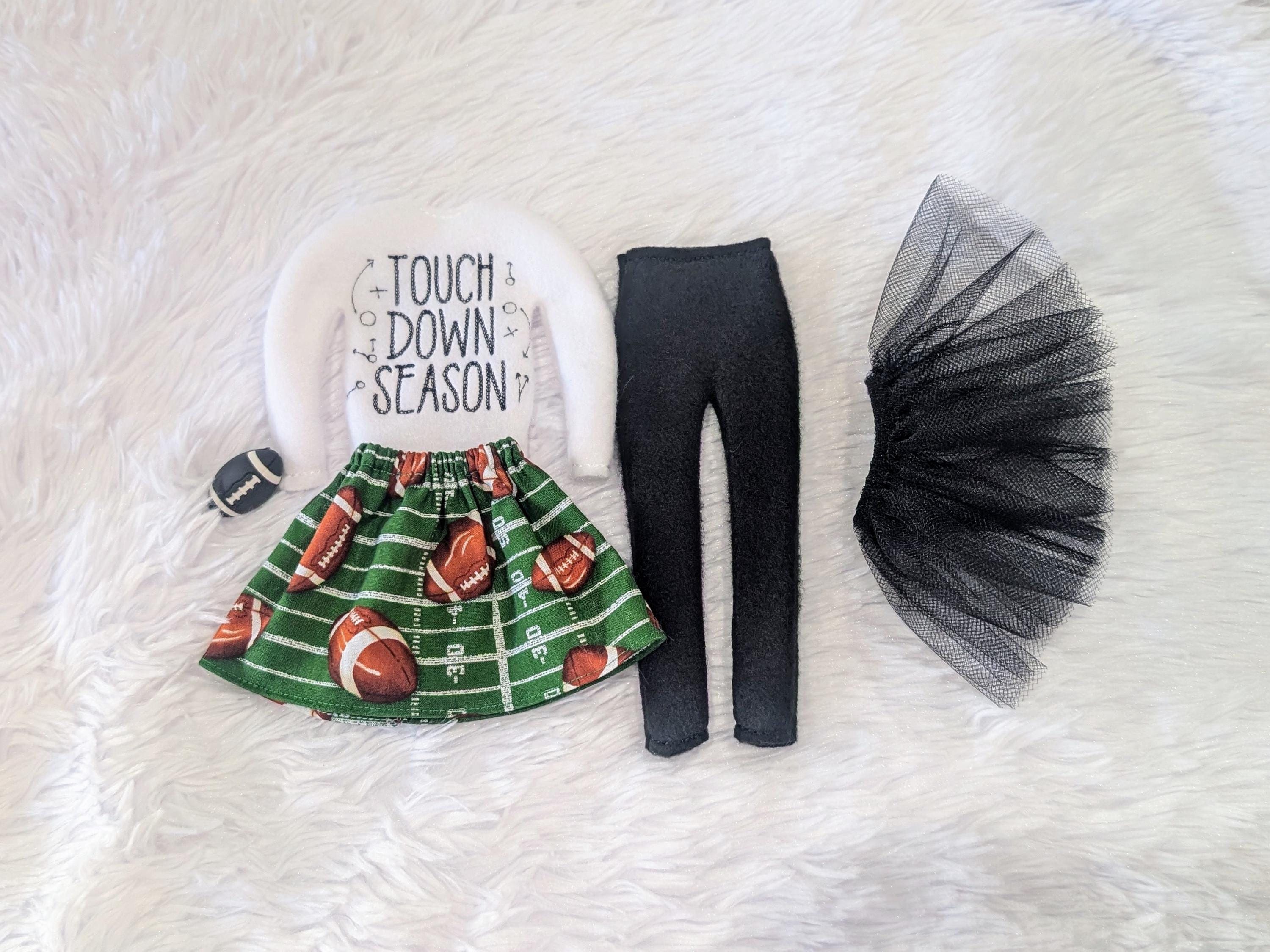 Touchdown Season! Elf Football Fan Outfit - Mix & Match - Choose from Sweater, Pants, Skirt, Tutu - Football Optional